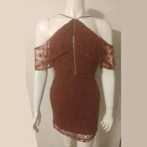 TJD Wine Willow Mini Dress